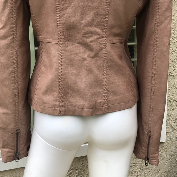 Vintage Arden B. Mauve Leather Jacket SzSm - Picture 10 of 12